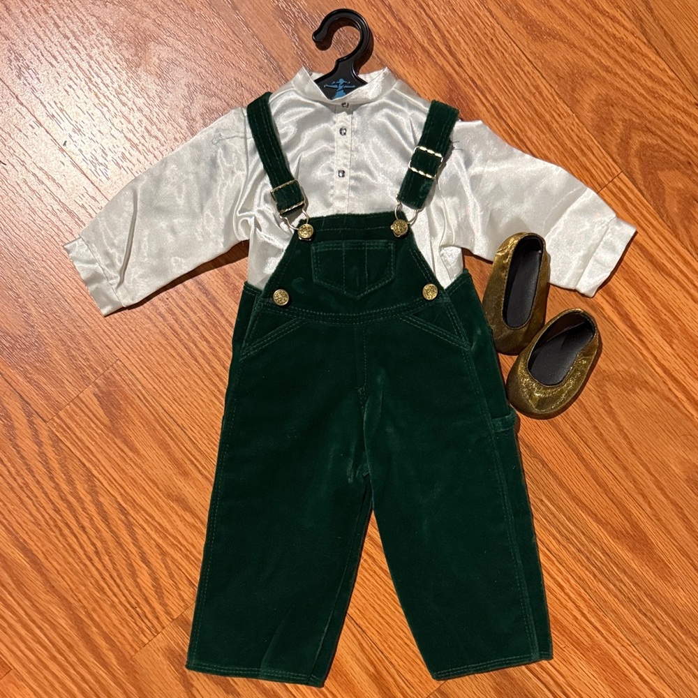 American Girl Holiday Bib Outfit 90s